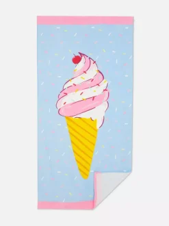 Wzorzysty ręcznik plażowy