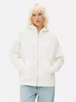 Zapinana na zamek bluza oversize z kapturem