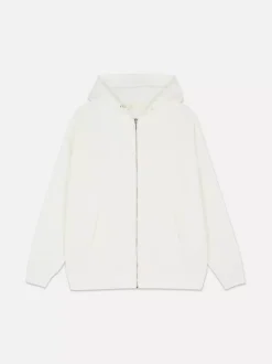 Zapinana na zamek bluza oversize z kapturem