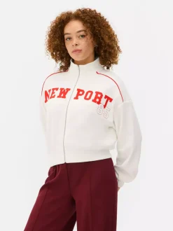 Zapinana na zamek bluza ze stójką