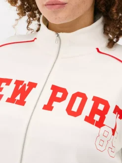 Zapinana na zamek bluza ze stójką