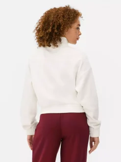 Zapinana na zamek bluza ze stójką