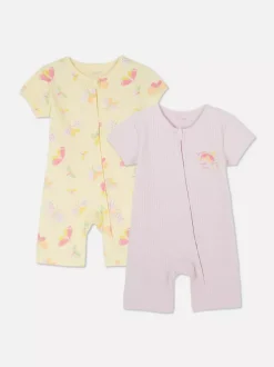 Zapinane na zamek pajacyki, 2 szt.