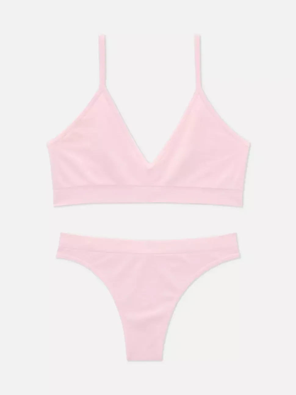 Zestaw niezbędnej bielizny z trójkątnym biustonoszem