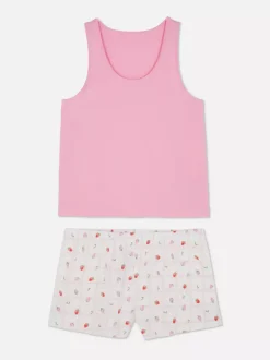 Zestaw piżamowy z bezrękawnikiem i szortami