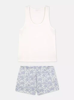 Zestaw piżamowy z bezrękawnikiem i szortami