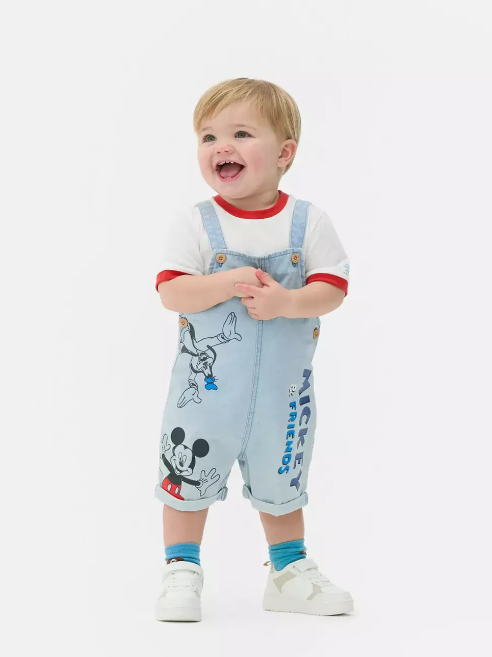 Zestaw z ogrodniczkami i motywem Myszki Miki Disneya