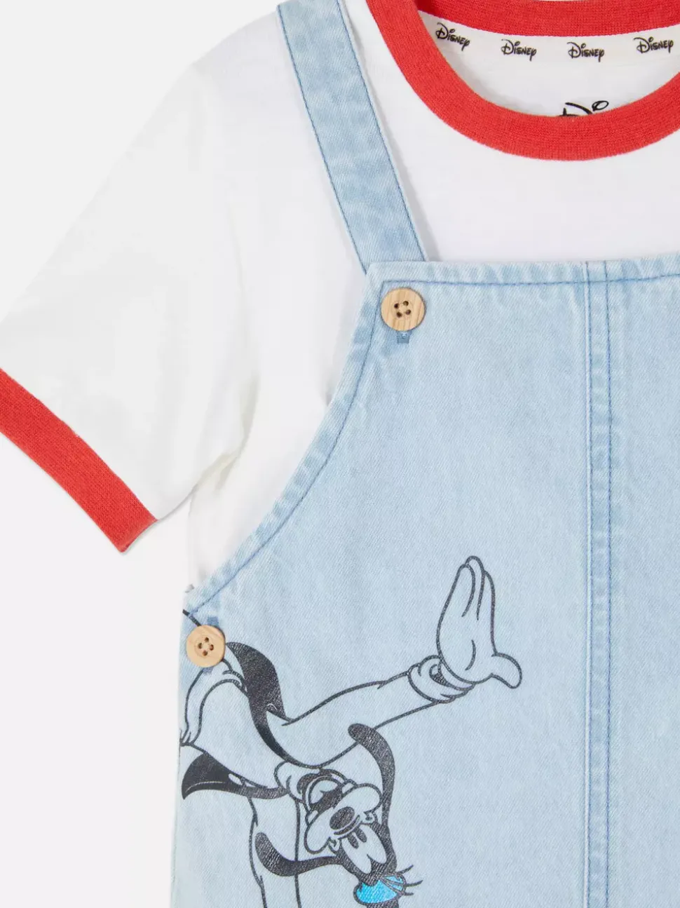 Zestaw z ogrodniczkami i motywem Myszki Miki Disneya