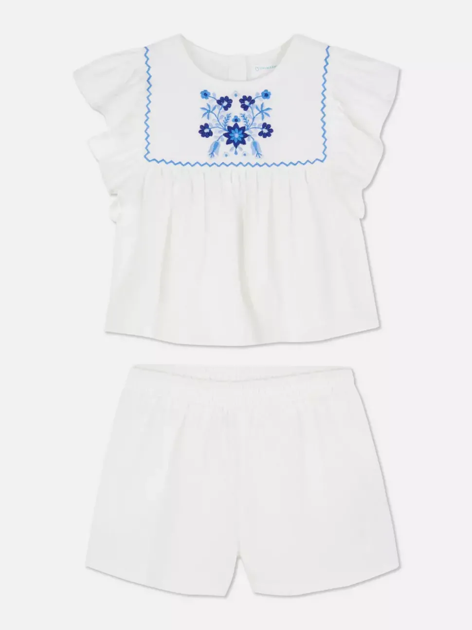 Zestaw z szortami z haftem
