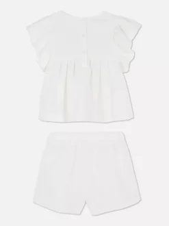 Zestaw z szortami z haftem